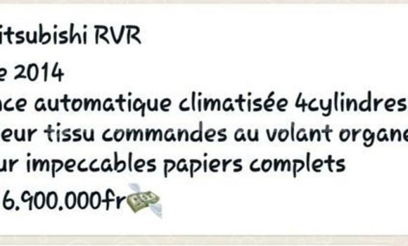 Acheter Occasion Voiture Mitsubishi RVR Blanc à Dakar, Dakar Acheter Occasion Voiture Mitsubishi RVR Blanc à Dakar, Dakar