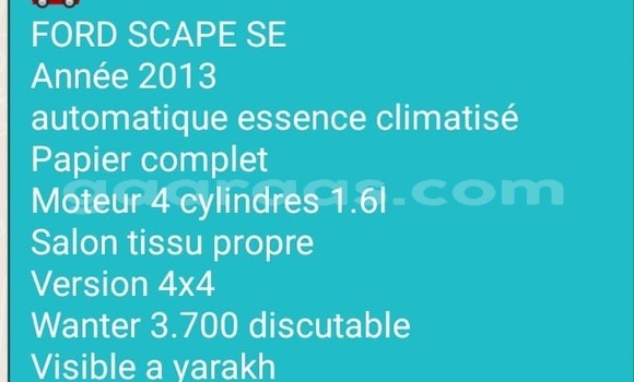 Buy Used Ford Escape Other Car in Dakar in Dakar Buy Used Ford Escape Other Car in Dakar in Dakar