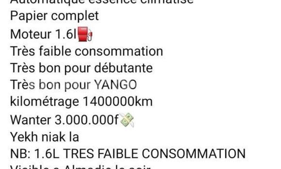 Acheter Occasion Voiture Nissan Versa Autre à Dakar, Dakar Acheter Occasion Voiture Nissan Versa Autre à Dakar, Dakar