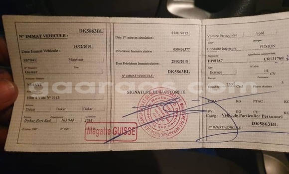 Dieundeu Occasion Ford Fusion Blue Auto in Dakar in Dakar Dieundeu Occasion Ford Fusion Blue Auto in Dakar in Dakar