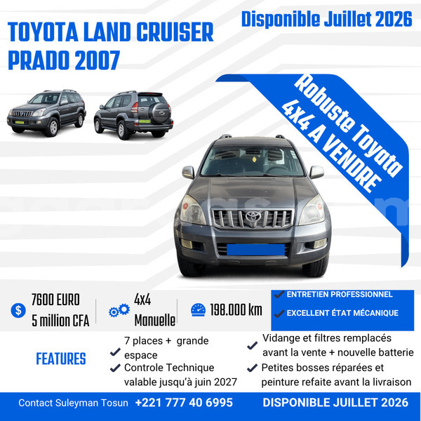 Big with watermark toyota land cruiser prado dakar dakar 33795