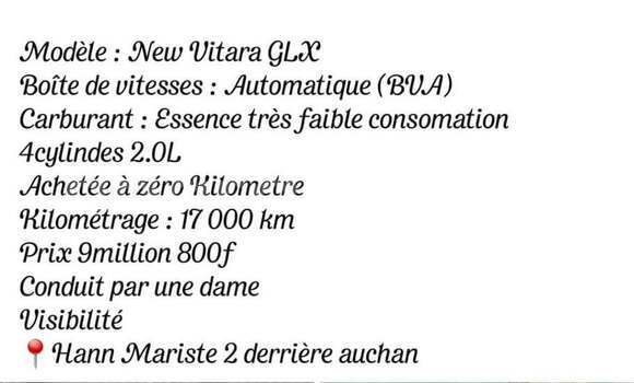 Acheter Occasion Voiture Suzuki Vitara Blanc à Dakar, Dakar Acheter Occasion Voiture Suzuki Vitara Blanc à Dakar, Dakar